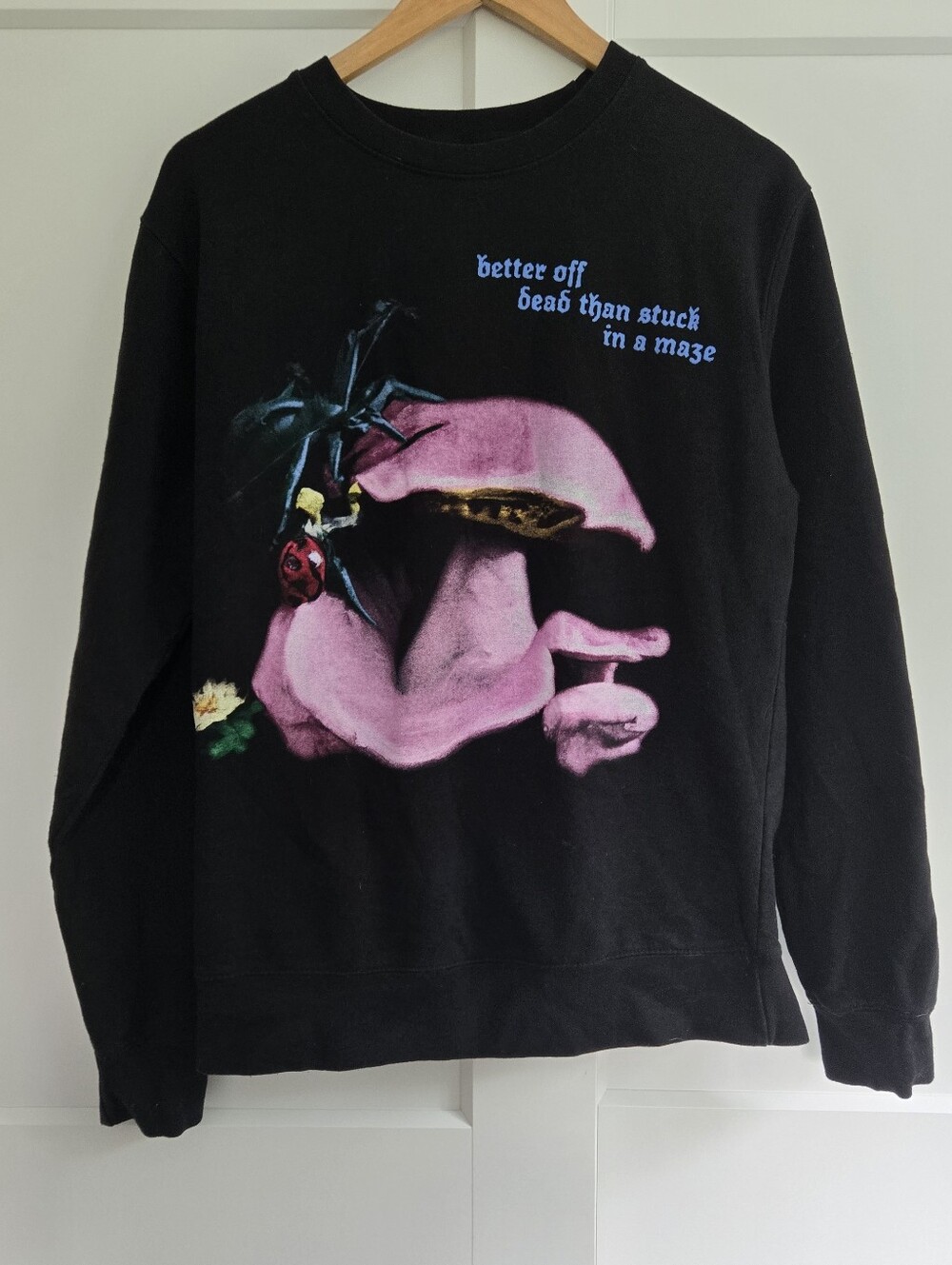 Melanie Martinez Tour Merch Portals Size Medium Black Sweater Spider Web Lyric